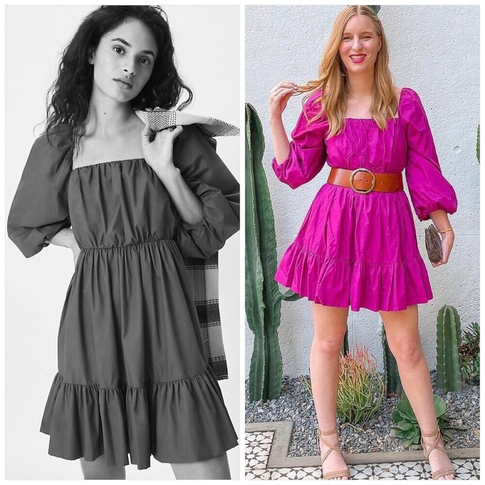 NWT ANTHROPOLOGIE MARIA TUNIC DRESS IN VIOLET - Picture 7 of 15